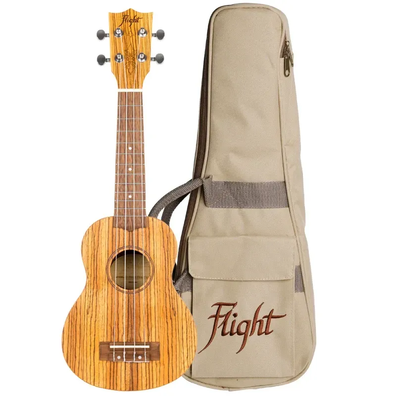 Flight Designer DUS322 Zebrawood ukulele soprano