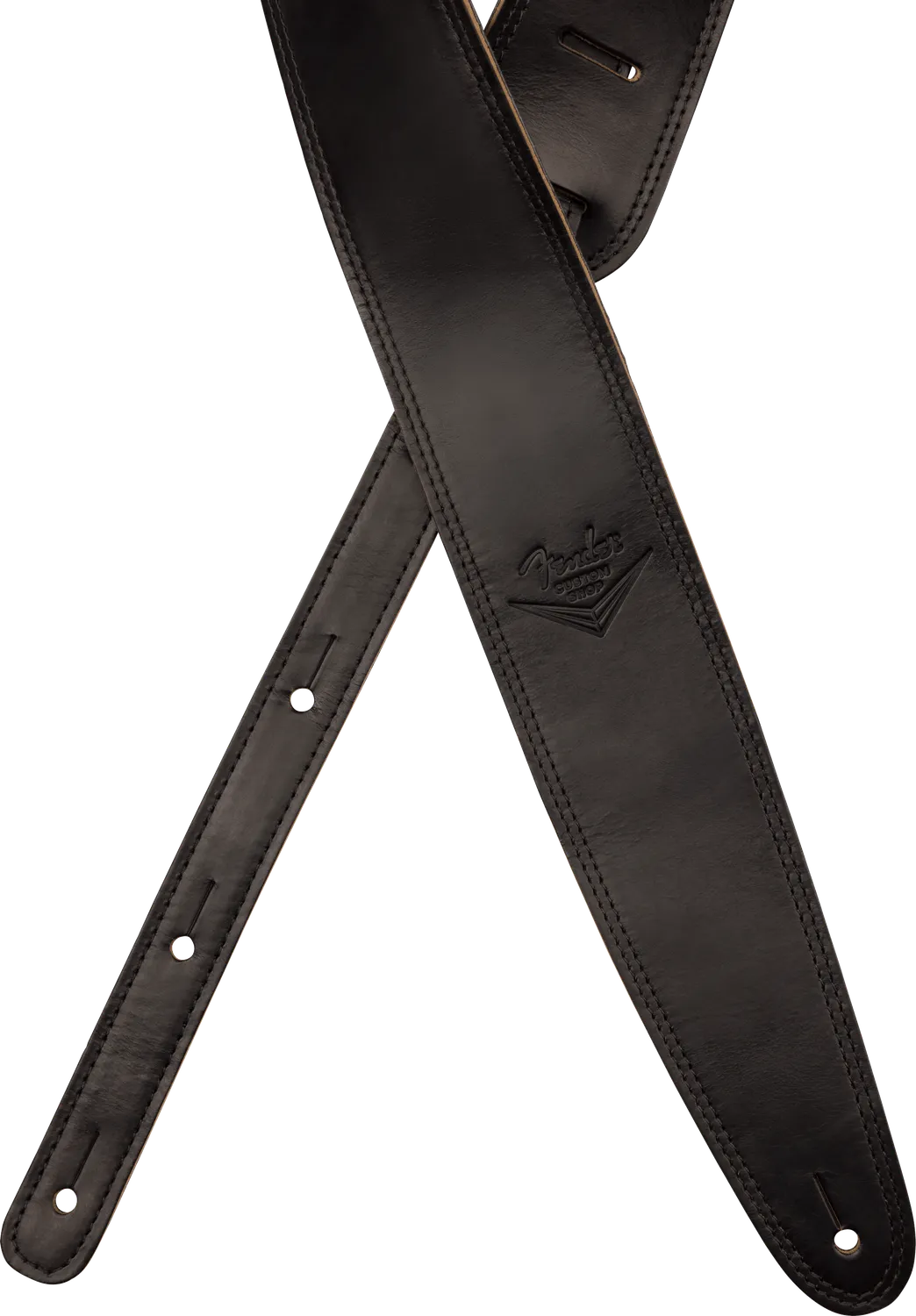 Fender Custom Shop Horween tracolla pelle nera 63,5 mm