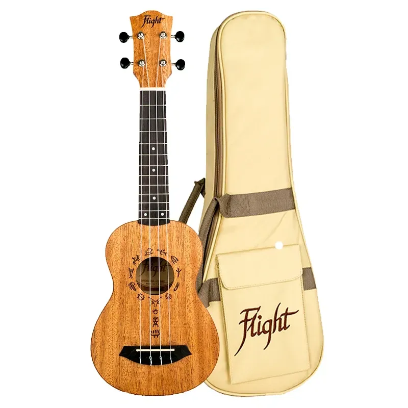 Flight DUS371 ukulele soprano mogano suono caldo