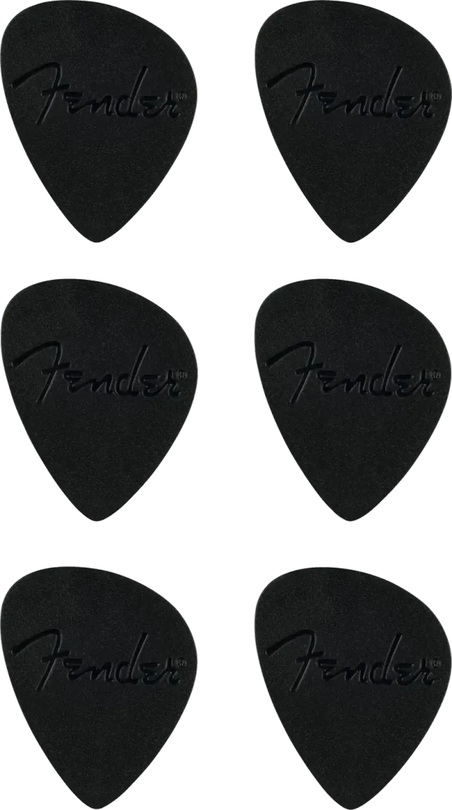 Fender Offset plettri 0.83 mm nero presa thumbprint