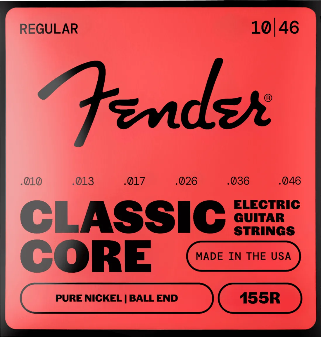 Fender Classic Core 155 corde chitarra elettrica 09-042 nickel
