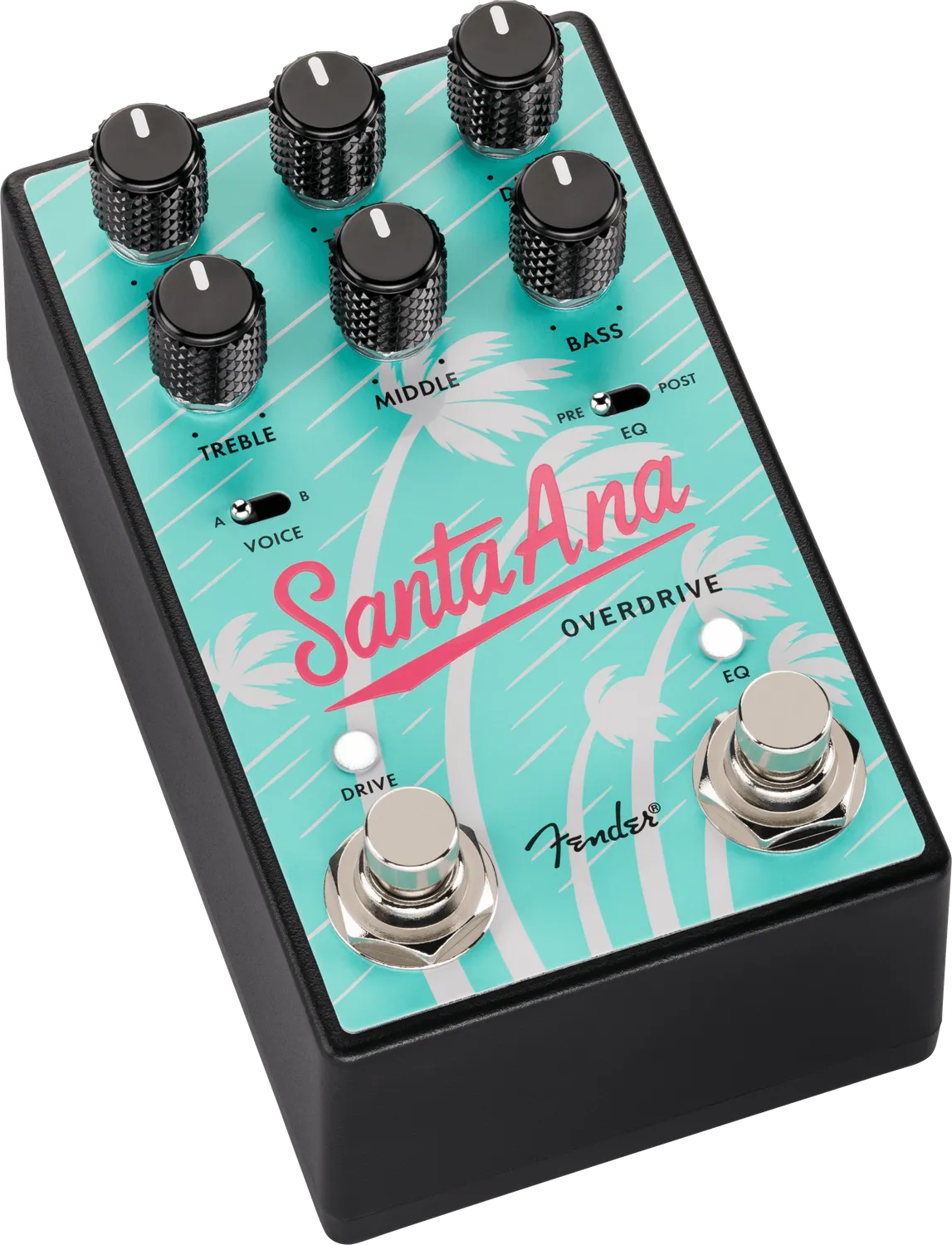 Fender Santa Ana V2 pedale overdrive Sea Foam Green JFET