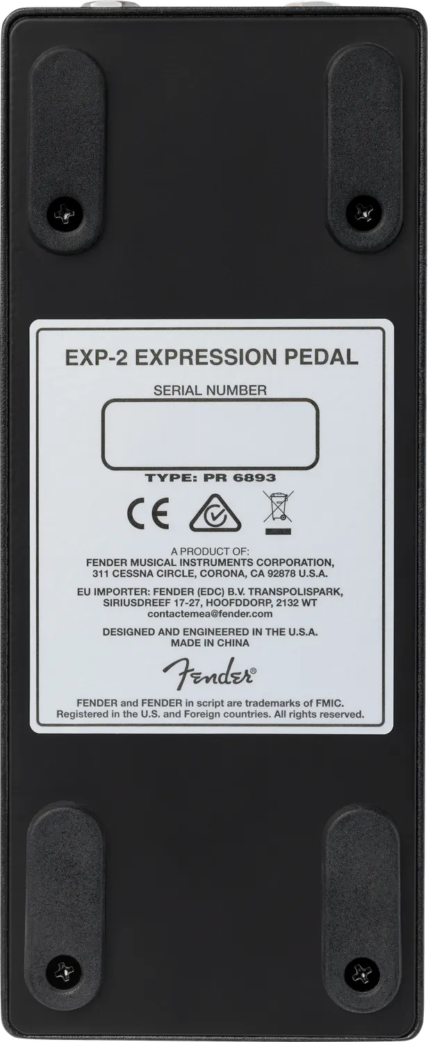 Fender EXP-2 pedale espressione nero alluminio per ampli