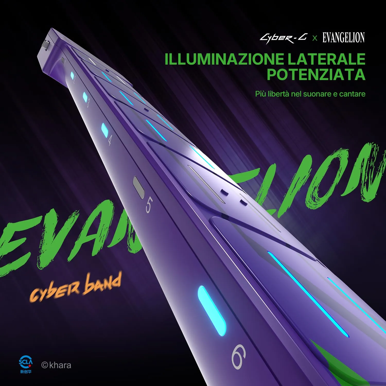 Enya Cyber-G Evangelion smart guitar viaggio senza corde