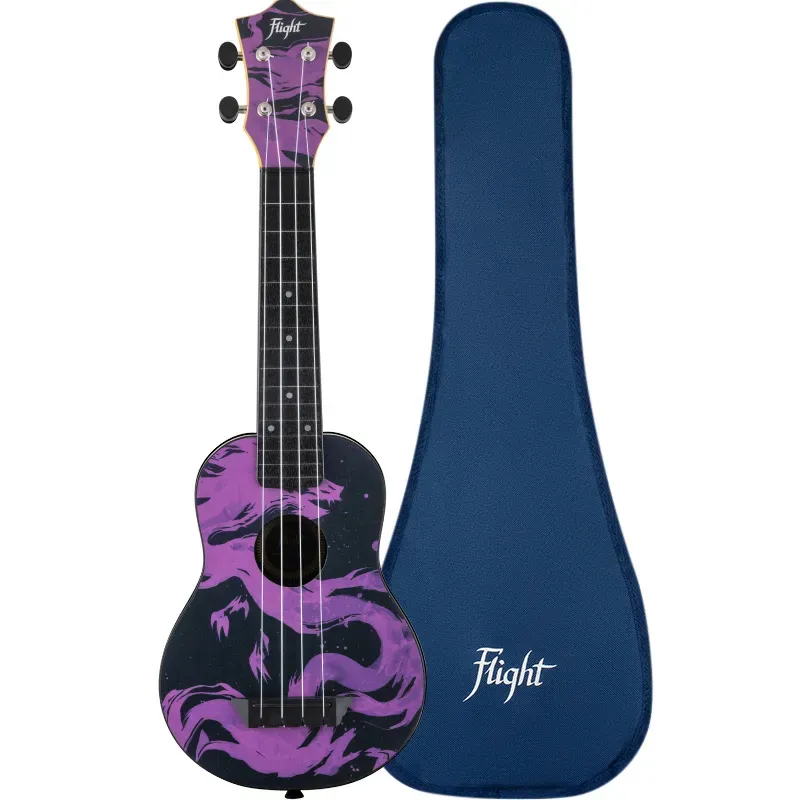 Flight TUS40 Dragon ukulele soprano da viaggio in plastica