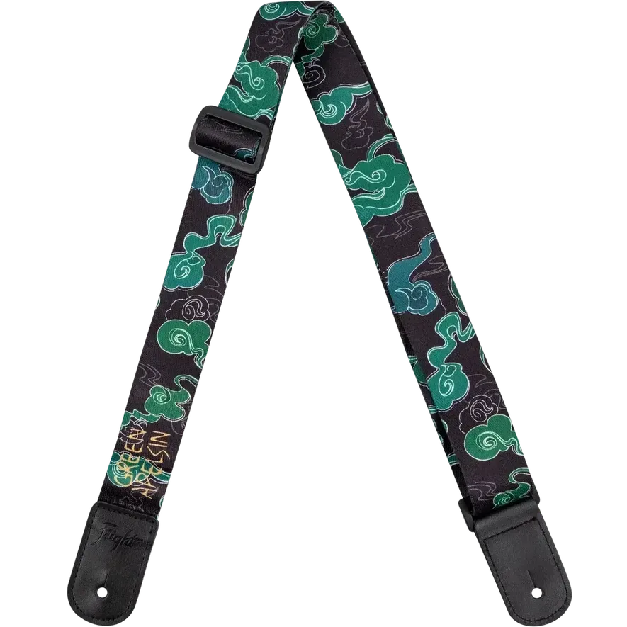Flight S35 Jade Clouds tracolla ukulele verde firmata Apelsin