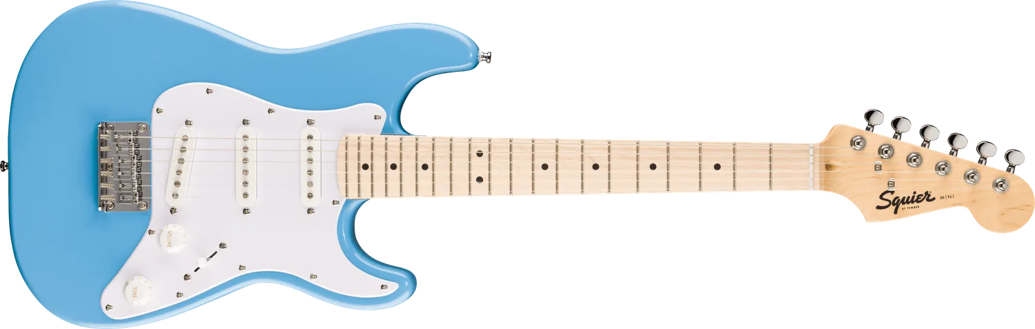 Squier Mini Stratocaster chitarra elettrica nera misura ridotta