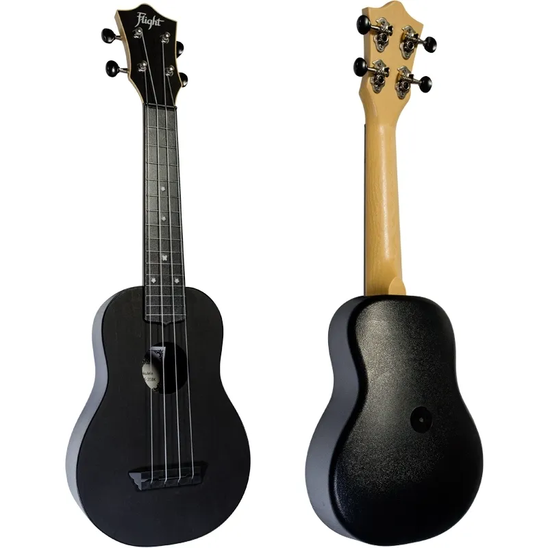 Flight Travel TUS35E ukulele soprano nero elettrificato