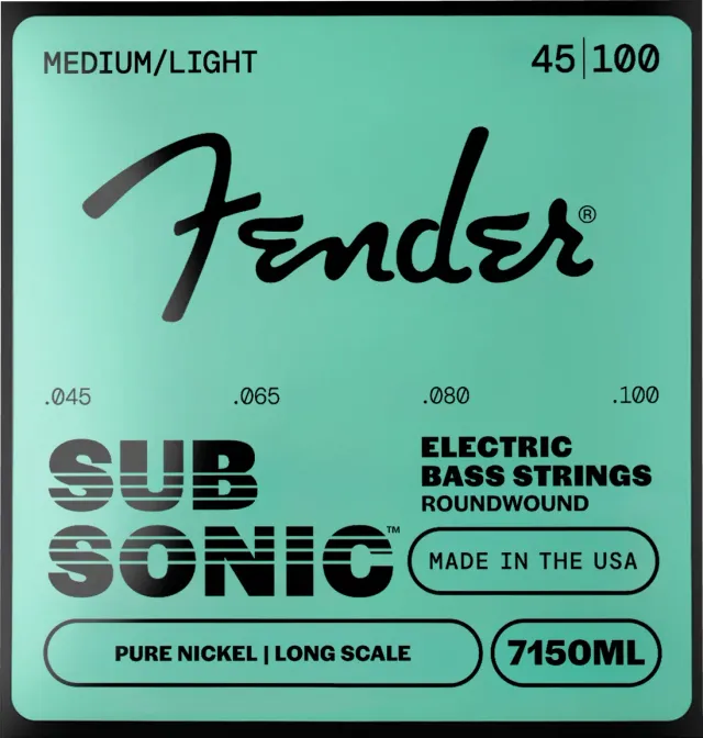 Fender 7150ML corde basso nichel 045-100 suono caldo