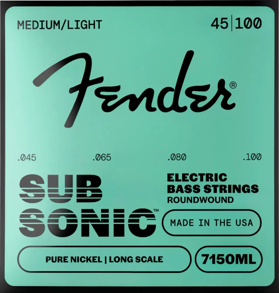 Fender 7150ML corde basso nichel 045-100 suono caldo