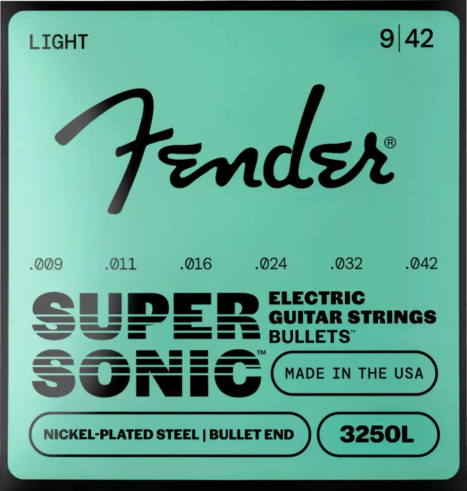 Fender SuperSonic Bullets 3250 corde chitarra 009-042 acciaio