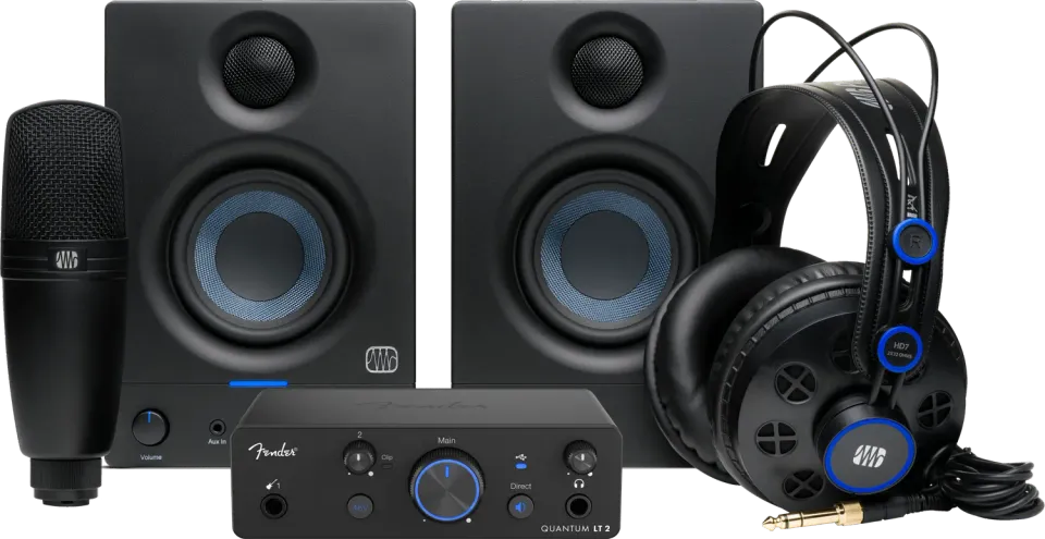 Fender Quantum Complete bundle studio interfaccia LT2 nero