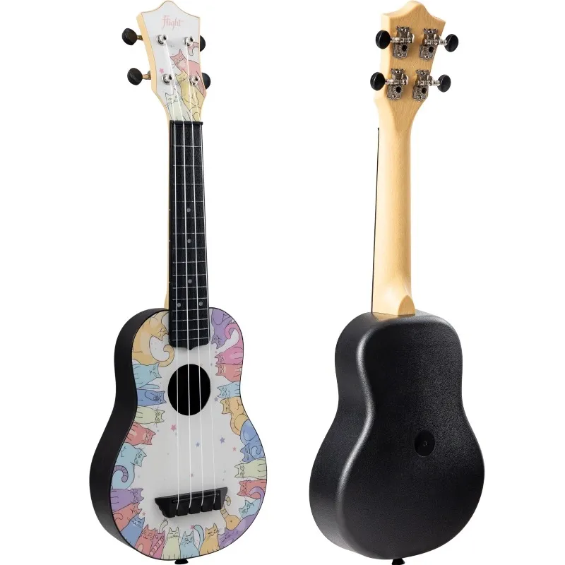 Flight TUS40 Kitty ukulele soprano viaggio bianco