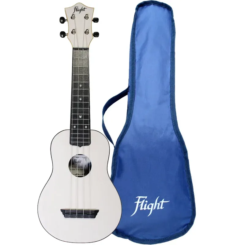 Flight TUS35 ukulele soprano da viaggio bianco