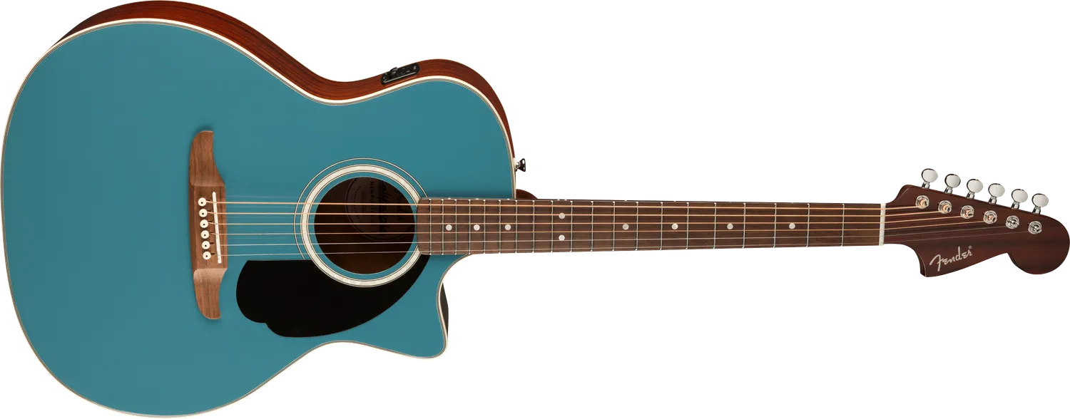 Fender California Deluxe Newporter CE chitarra Tidepool abete