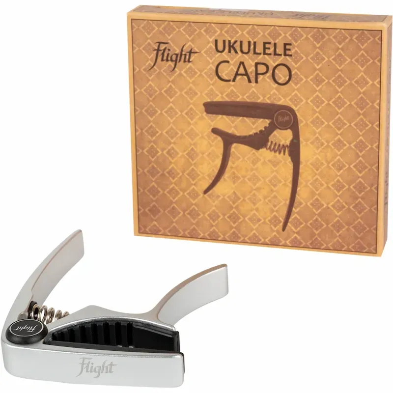 Flight FC-SV capotasto ukulele argento alluminio leggero