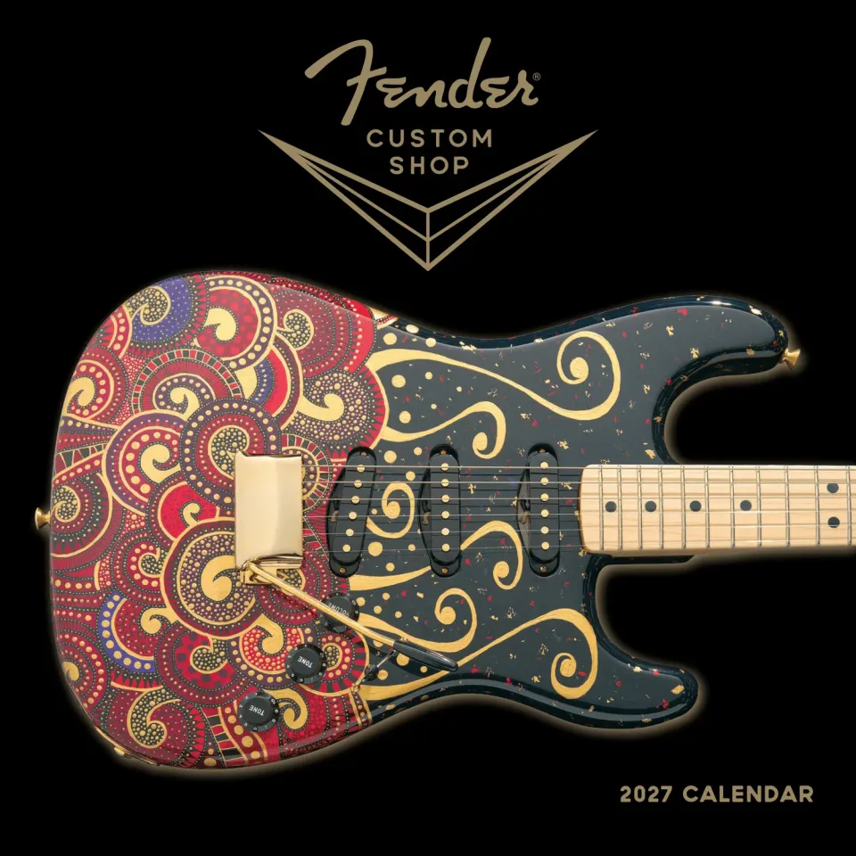Fender Custom Shop calendario 2027 chitarre 13 strumenti