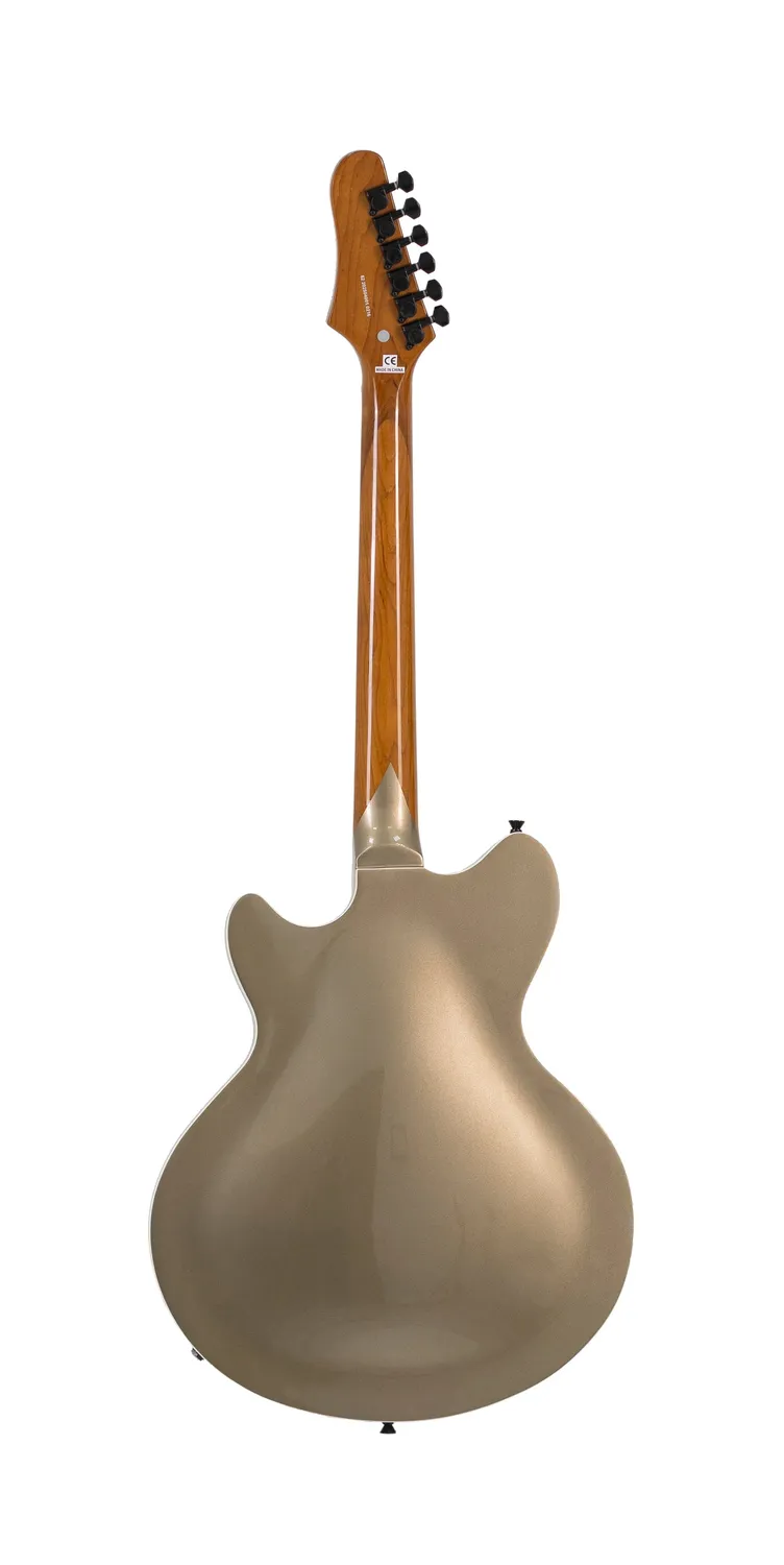 Tagima Classic Ekosonic hollow body Oro humbucker con custodia
