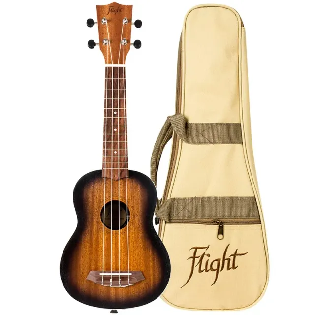 Flight Gemstone NUS380 Amber ukulele soprano mogano