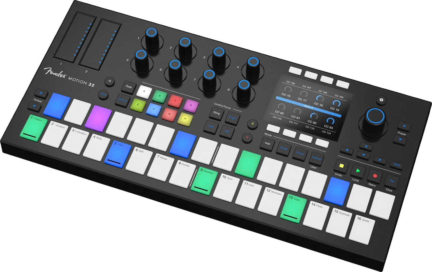 Fender Motion 32 controller MIDI USB 32 pad Fatar