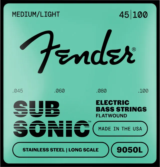 Fender SubSonic 9050 corde basso flatwound 045-100 acciaio