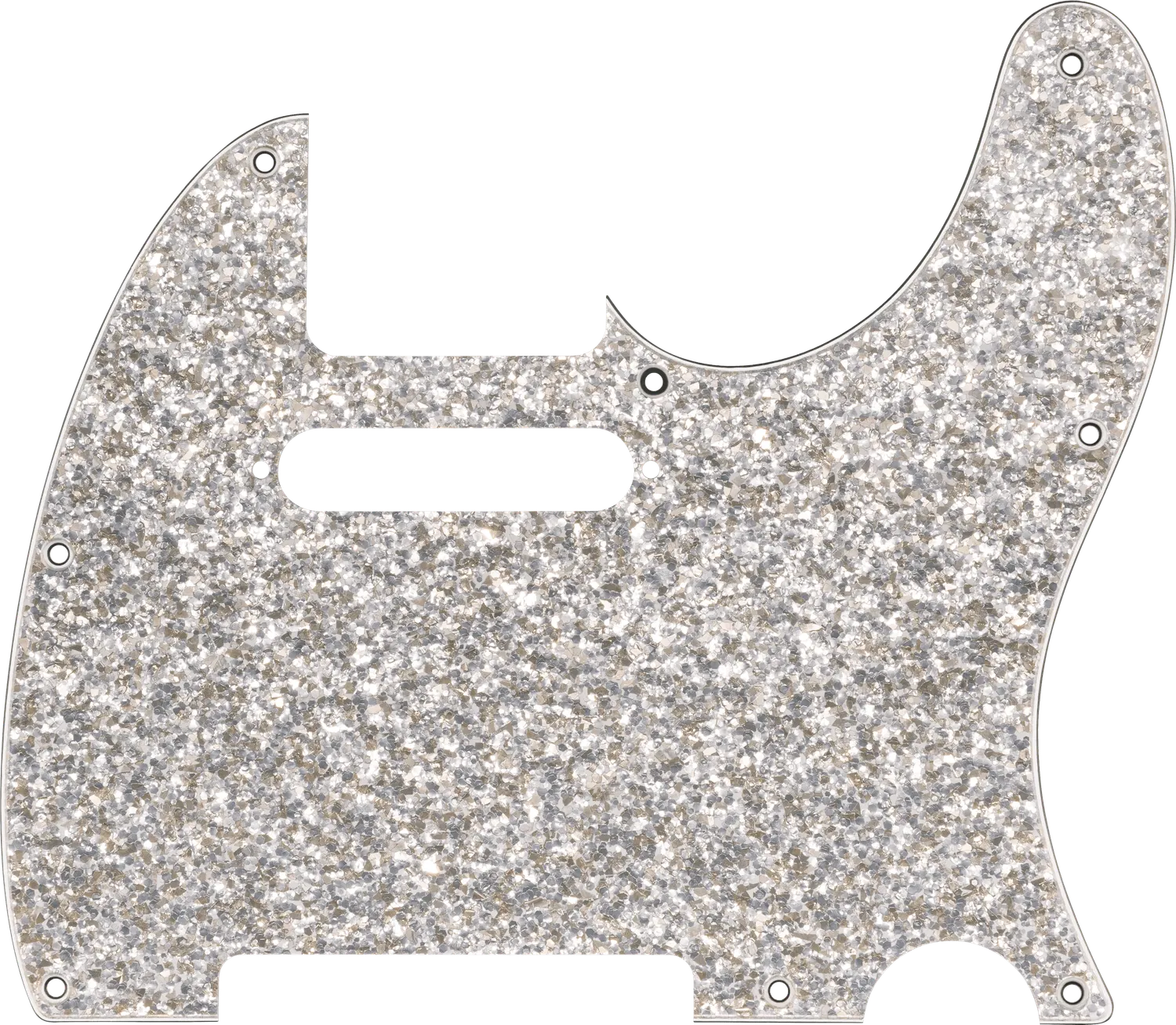 Squier Hybrid Glass Glitter Telecaster battipenna S/S Dark Gray Sparkle