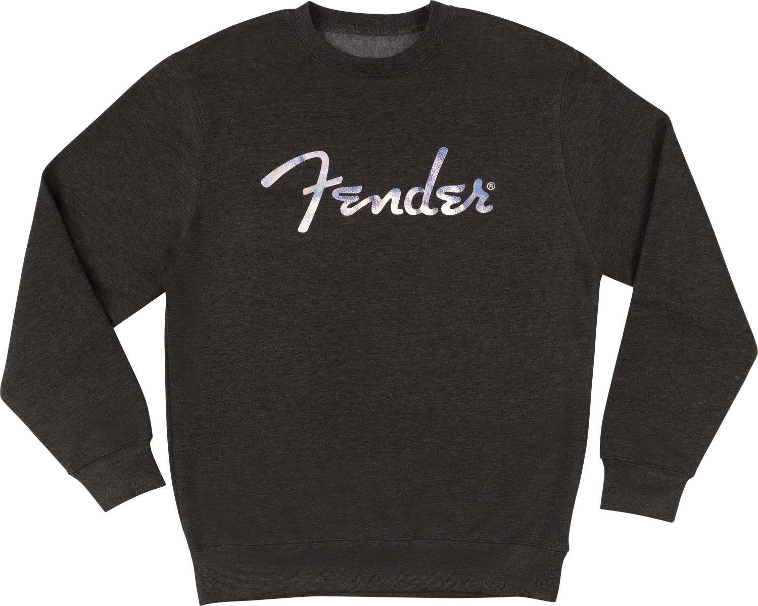 Fender Galaxy Logo felpa girocollo Charcoal Heather cotone