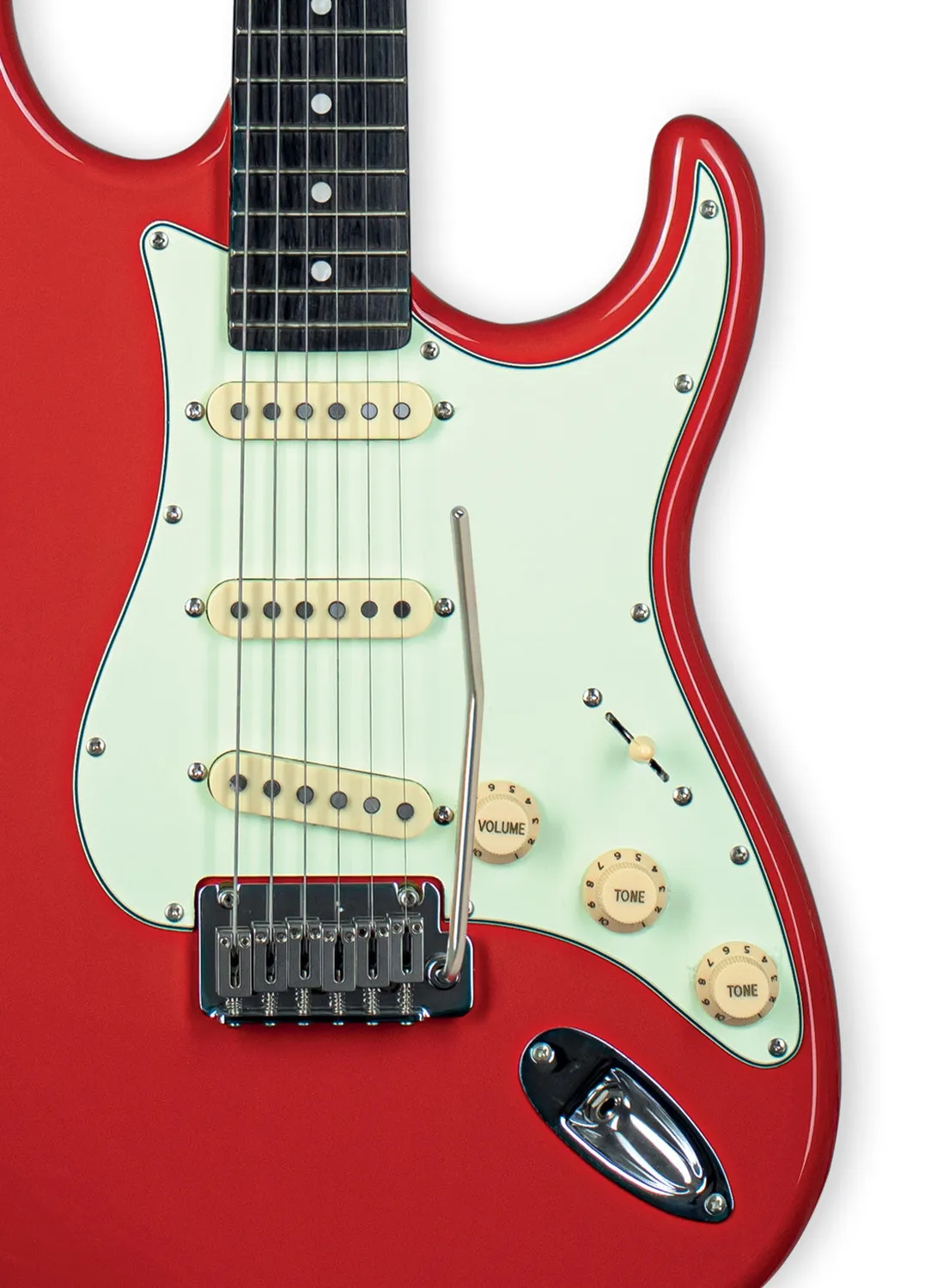 Tagima EA Pro 3 chitarra elettrica Fiesta Red single coil