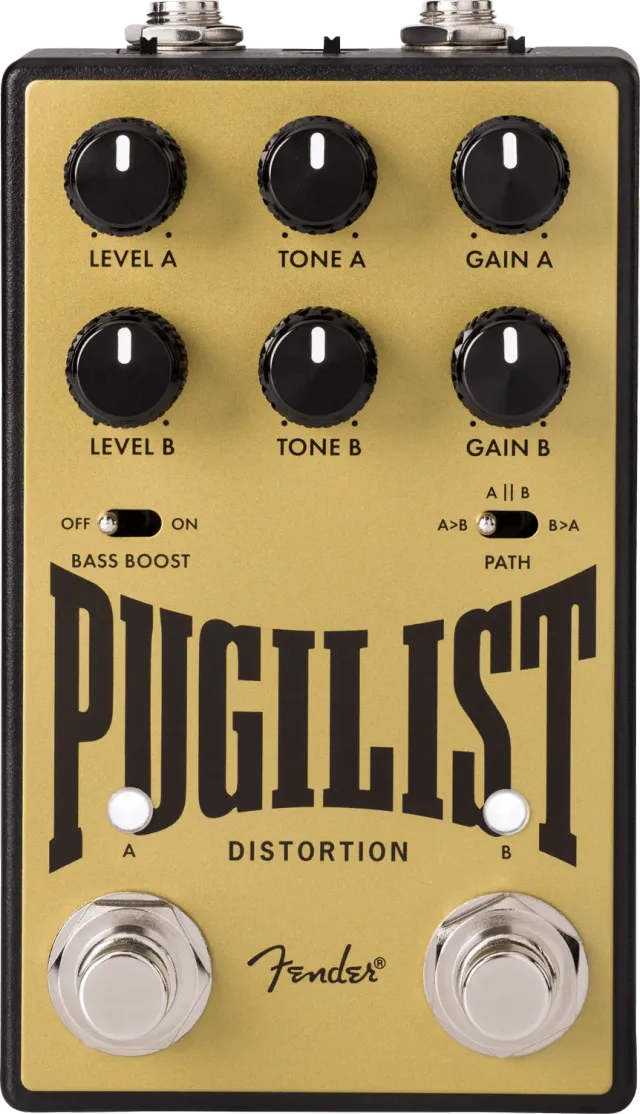 Fender Pugilist V2 pedale distorsore chitarra oro