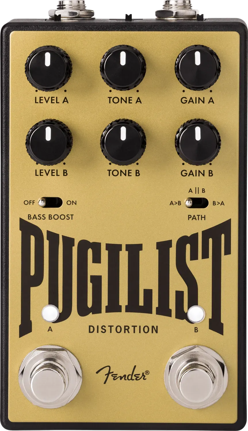 Fender Pugilist V2 pedale distorsore chitarra oro