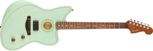 Fender Acoustasonic Standard Jazzmaster chitarra Surf Green ibrida