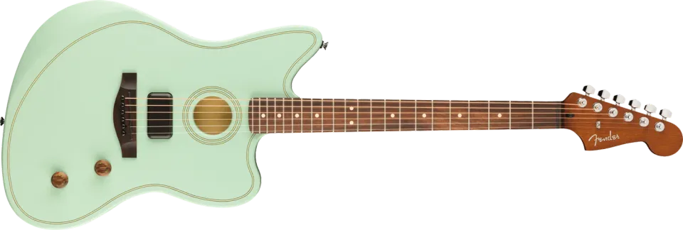 Fender Acoustasonic Standard Jazzmaster chitarra Surf Green ibrida