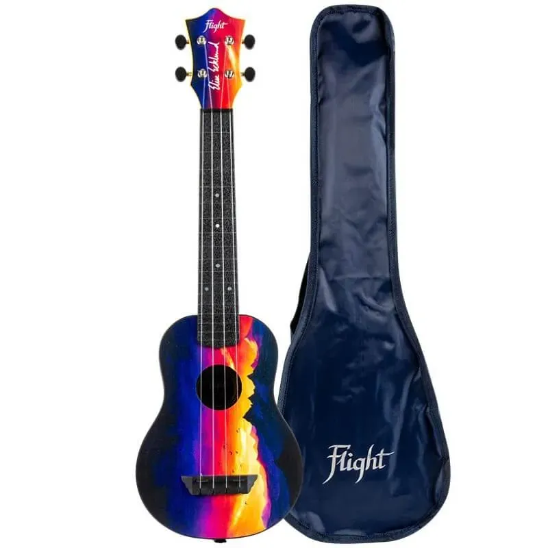 Flight TUSL-EE Sunset ukulele soprano viaggio firmato