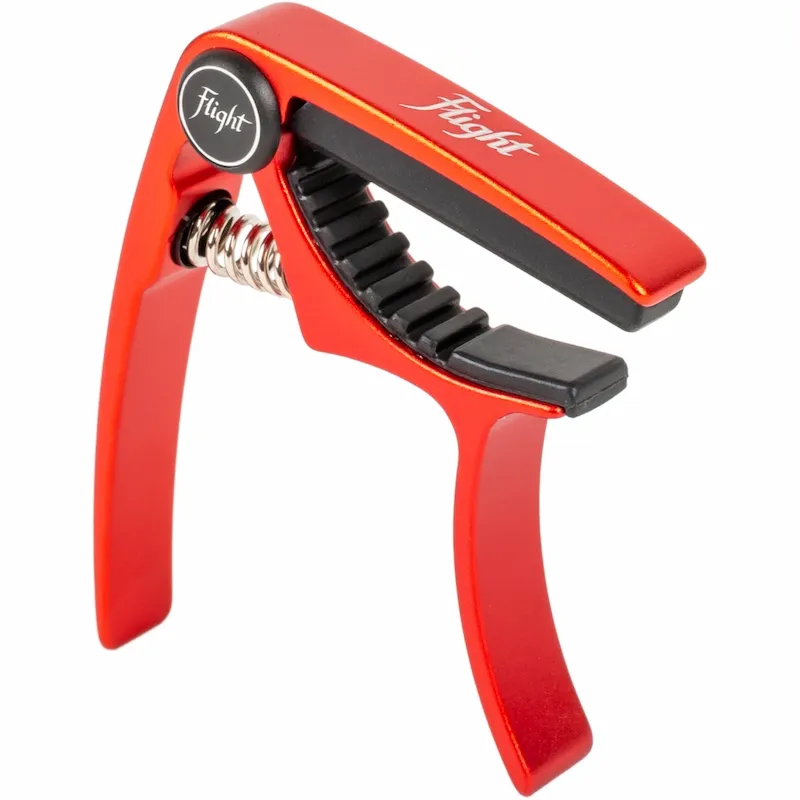 Flight FC-RD capotasto ukulele rosso alluminio
