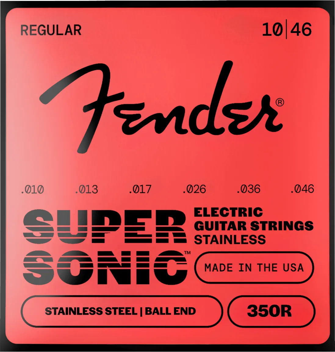 Fender SuperSonic 350 corde chitarra elettrica 009-042 acciaio