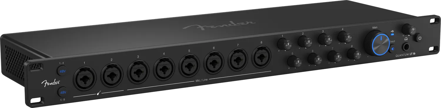 Fender Quantum LT 16 interfaccia audio USB-C 75 dB nera EU