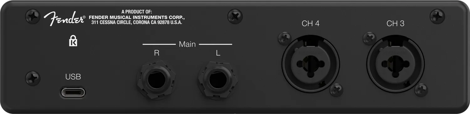 Fender Quantum LT 4 interfaccia audio USB-C 2 preamp