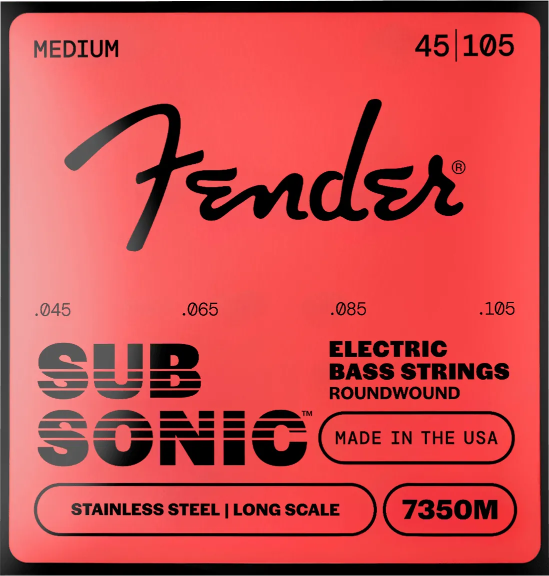 Fender SubSonic 7350 corde basso acciaio 045-100