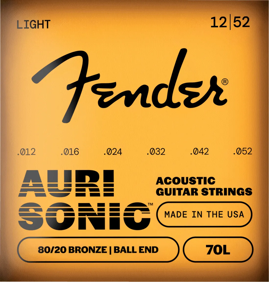 Fender AuriSonic 70 corde chitarra acustica 010-048 bronzo