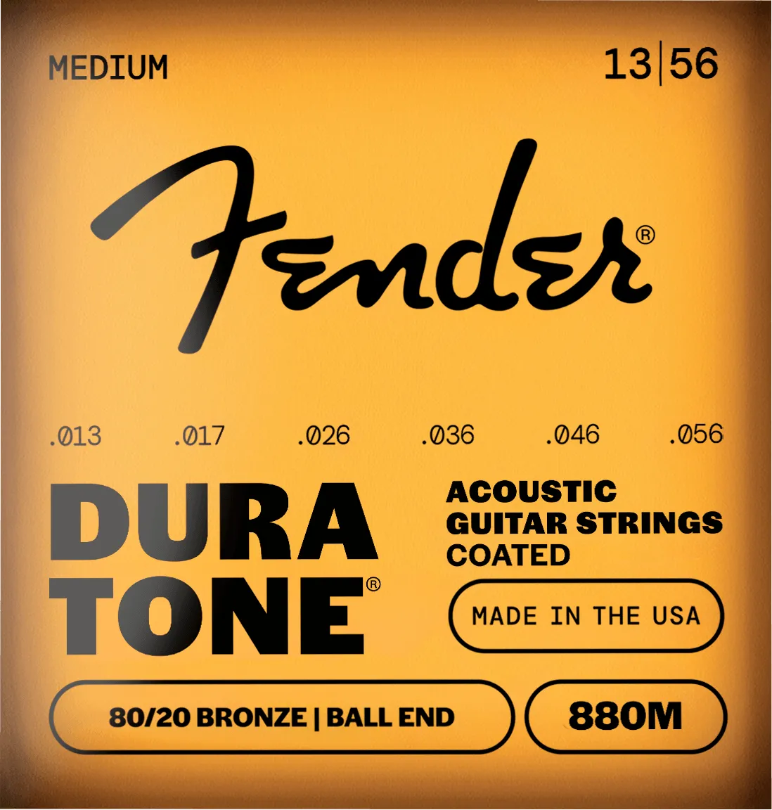 Fender Dura-Tone 880 corde chitarra acustica bronzo 012-052