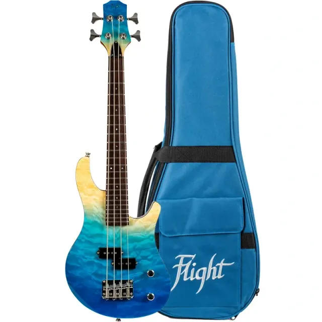 Flight Mini Bass TBL mini basso elettrico solid body blu 23"