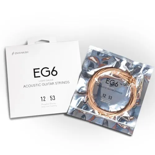 Enya EG6 corde chitarra acustica 12-53 bronzo fosforoso