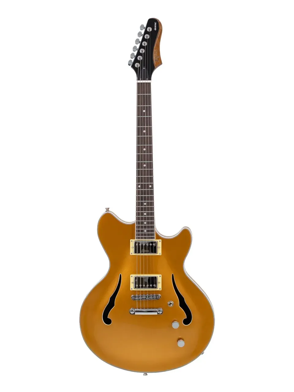 Tagima Classic Ekosonic hollow body Oro humbucker con custodia