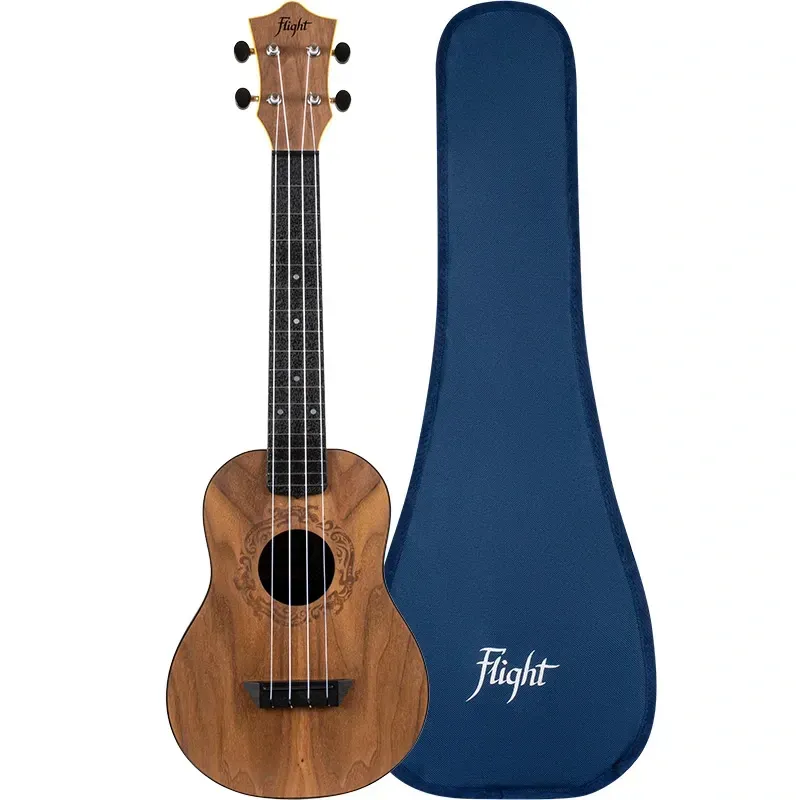 Flight TUC-50 ukulele concerto travel salamander noce