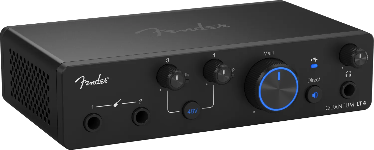 Fender Quantum LT 4 interfaccia audio USB-C 2 preamp