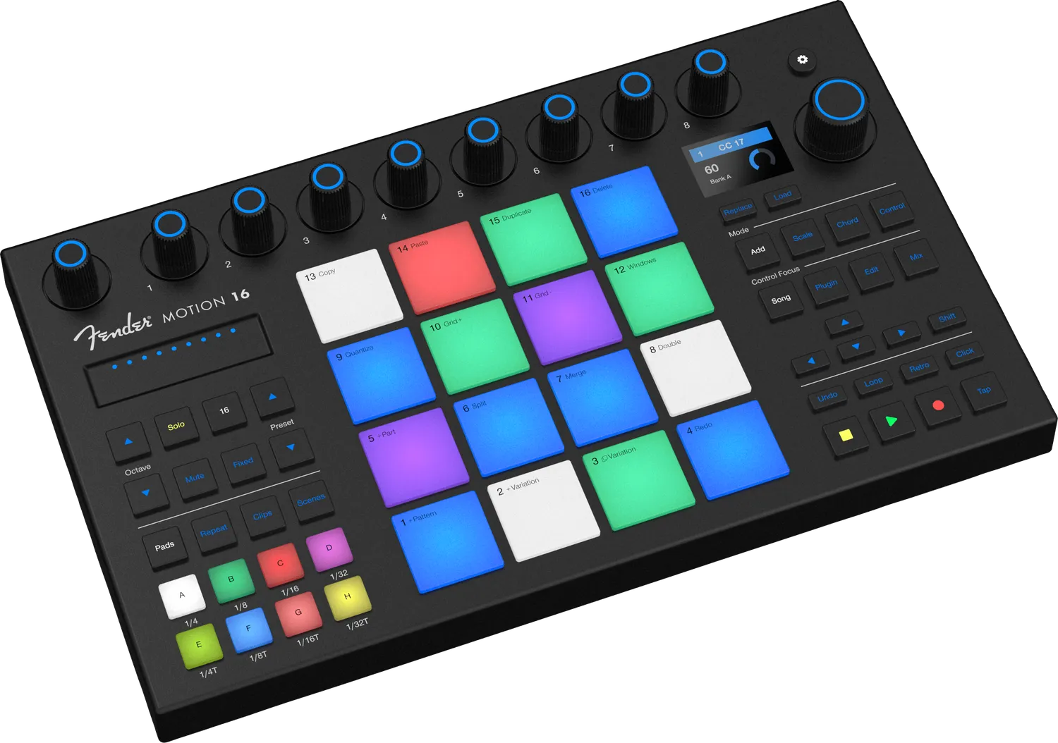 Fender Motion 16 controller MIDI a pad