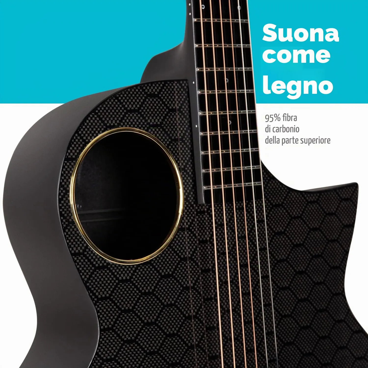 Enya X4 Pro EA-X4E chitarra acustica 41 pollici carbonio