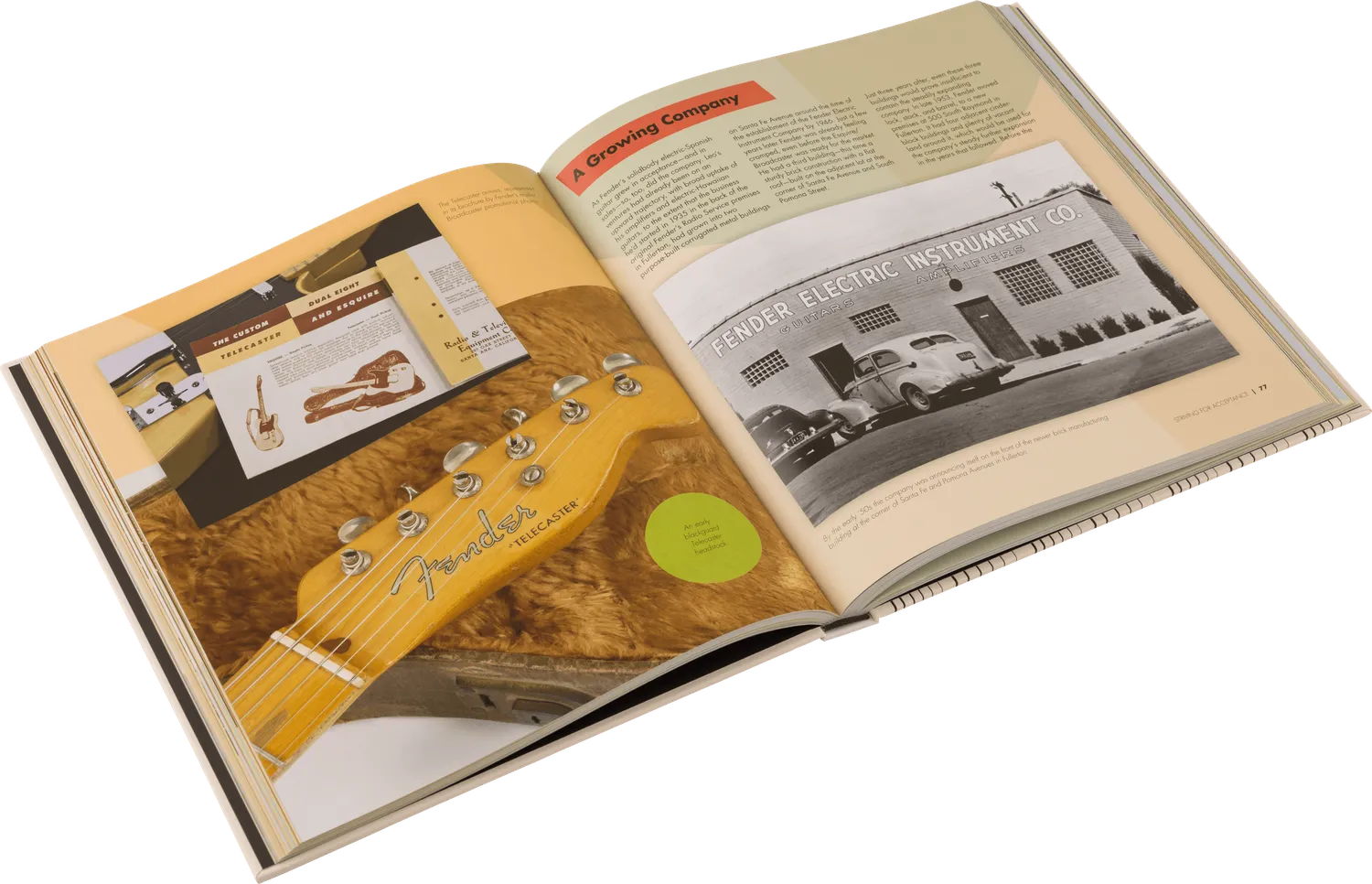 Fender 75th Telecaster Anniversary libro inglese