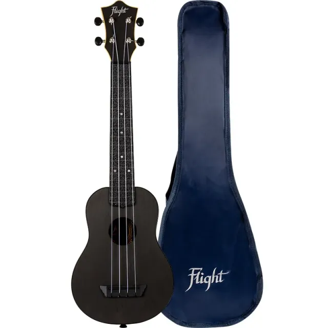 Flight Travel TUSL35 ukulele soprano nero scala concerto