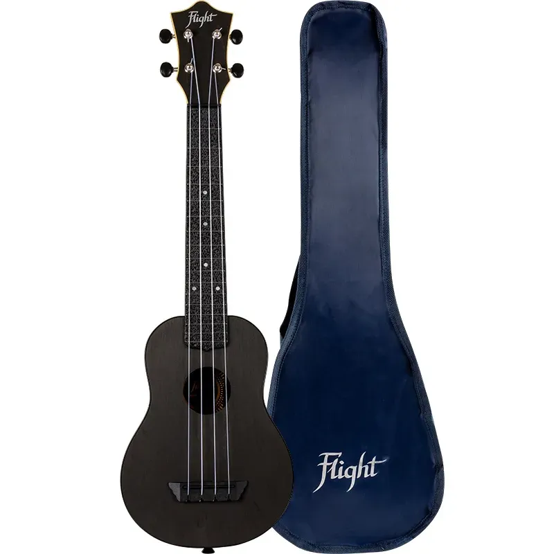 Flight Travel TUSL35 ukulele soprano nero scala concerto